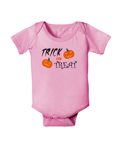 Trick or Treat Pumpkins Baby Romper Bodysuit-Baby Romper-TooLoud-Pink-06-Months-Davson Sales