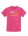 Trick or Treat Pumpkins Childrens Dark T-Shirt-Childrens T-Shirt-TooLoud-Sangria-X-Small-Davson Sales