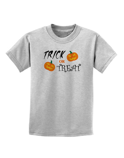 Trick or Treat Pumpkins Childrens T-Shirt-Childrens T-Shirt-TooLoud-AshGray-X-Small-Davson Sales