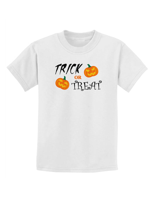 Trick or Treat Pumpkins Childrens T-Shirt-Childrens T-Shirt-TooLoud-White-X-Small-Davson Sales