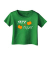 Trick or Treat Pumpkins Infant T-Shirt Dark-Infant T-Shirt-TooLoud-Clover-Green-06-Months-Davson Sales