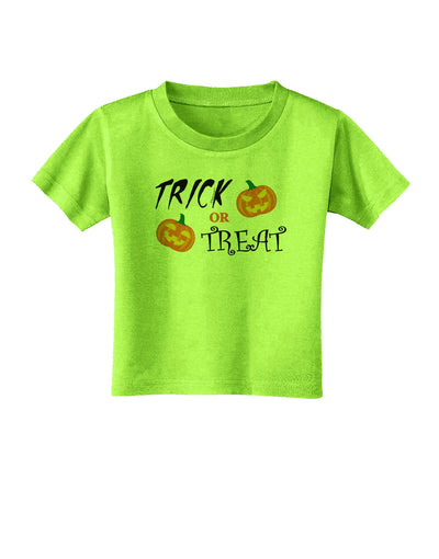 Trick or Treat Pumpkins Toddler T-Shirt-Toddler T-Shirt-TooLoud-Lime-Green-2T-Davson Sales