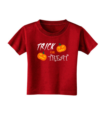 Trick or Treat Pumpkins Toddler T-Shirt Dark-Toddler T-Shirt-TooLoud-Red-2T-Davson Sales