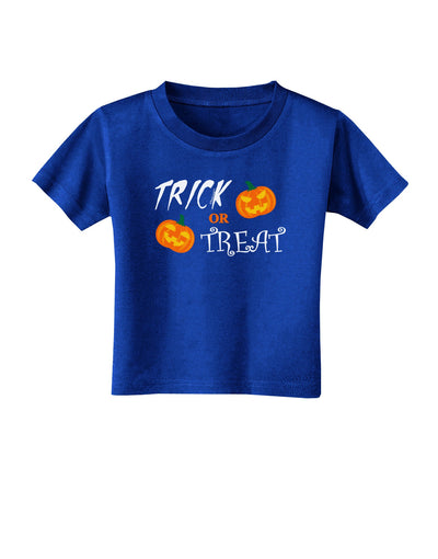 Trick or Treat Pumpkins Toddler T-Shirt Dark-Toddler T-Shirt-TooLoud-Royal-Blue-2T-Davson Sales