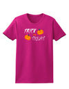 Trick or Treat Pumpkins Womens Dark T-Shirt-TooLoud-Hot-Pink-Small-Davson Sales