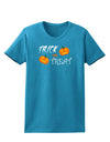 Trick or Treat Pumpkins Womens Dark T-Shirt-TooLoud-Turquoise-X-Small-Davson Sales