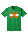 Trick or Treat Text Adult Dark T-Shirt-Mens T-Shirt-TooLoud-Kelly-Green-Small-Davson Sales