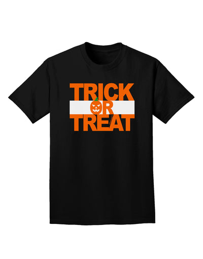 Trick or Treat Text Adult Dark T-Shirt-Mens T-Shirt-TooLoud-Black-Small-Davson Sales