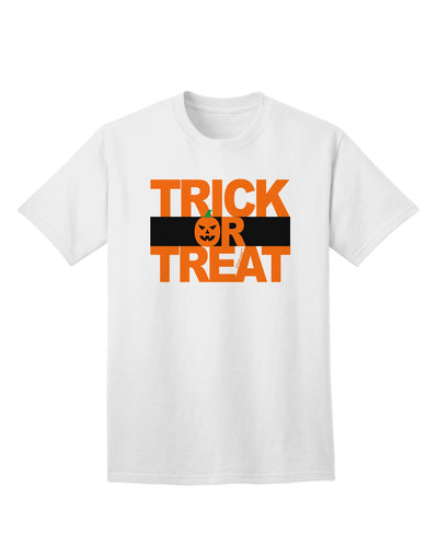 Trick or Treat Text Adult T-Shirt-Mens T-Shirt-TooLoud-White-Small-Davson Sales