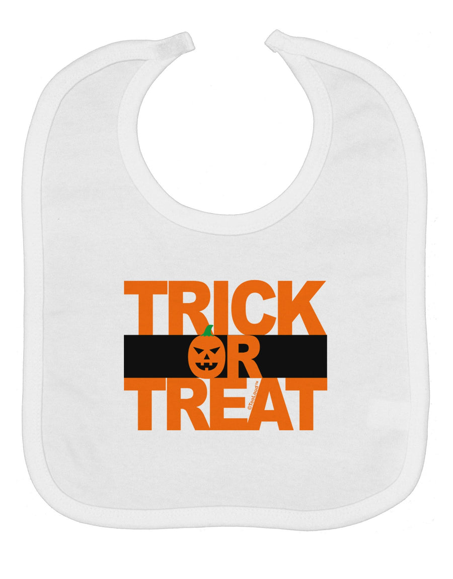 Trick or Treat Text Baby Bib