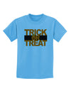 Trick or Treat Text Childrens T-Shirt-Childrens T-Shirt-TooLoud-Aquatic-Blue-X-Small-Davson Sales