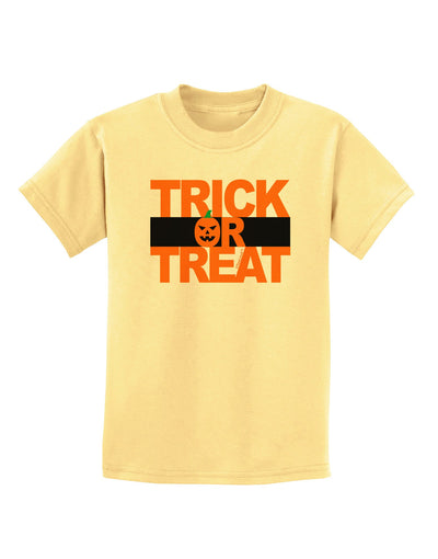 Trick or Treat Text Childrens T-Shirt-Childrens T-Shirt-TooLoud-Daffodil-Yellow-X-Small-Davson Sales