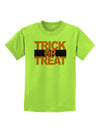 Trick or Treat Text Childrens T-Shirt-Childrens T-Shirt-TooLoud-Lime-Green-X-Small-Davson Sales