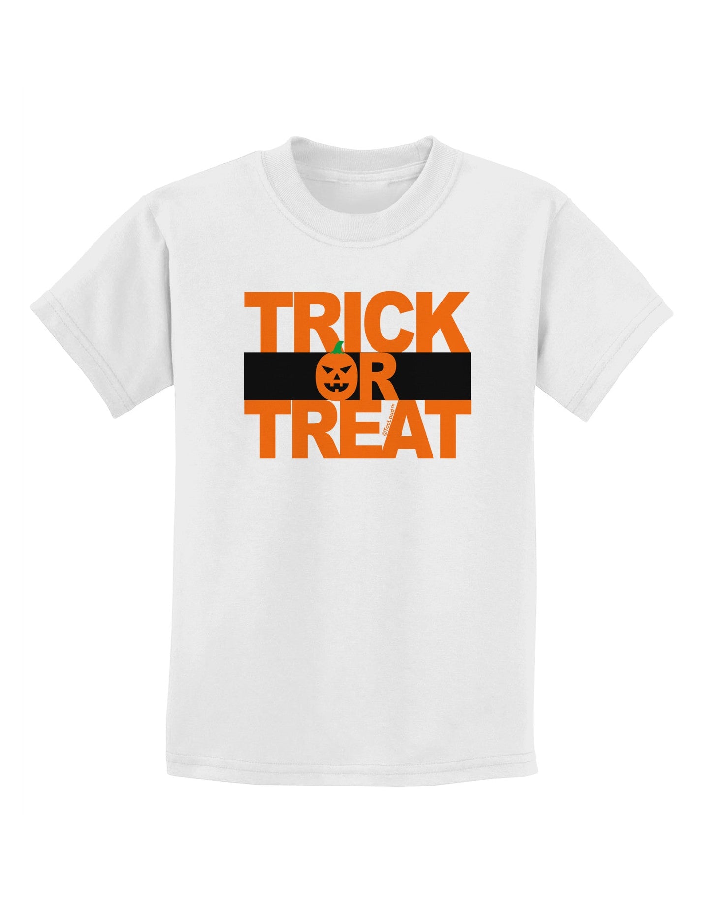 Trick or Treat Text Childrens T-Shirt-Childrens T-Shirt-TooLoud-White-X-Small-Davson Sales