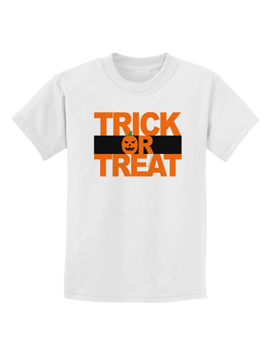 Trick or Treat Text Childrens T-Shirt-Childrens T-Shirt-TooLoud-White-X-Small-Davson Sales