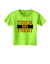 Trick or Treat Text Toddler T-Shirt-Toddler T-Shirt-TooLoud-Lime-Green-2T-Davson Sales