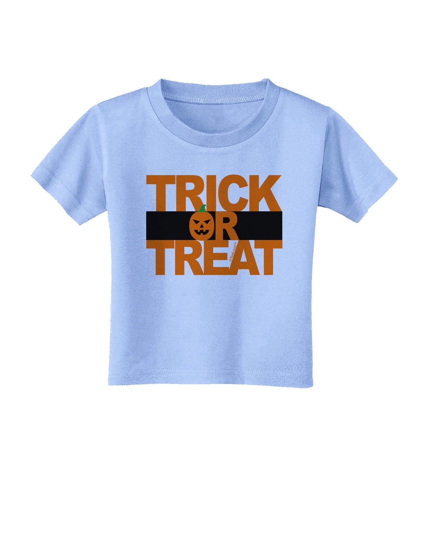 Trick or Treat Text Toddler T-Shirt-Toddler T-Shirt-TooLoud-Aquatic-Blue-2T-Davson Sales
