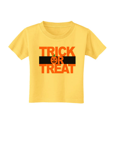 Trick or Treat Text Toddler T-Shirt-Toddler T-Shirt-TooLoud-Yellow-2T-Davson Sales