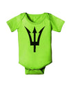 Trident of Poseidon Baby Romper Bodysuit by TooLoud-Baby Romper-TooLoud-Lime-Green-06-Months-Davson Sales