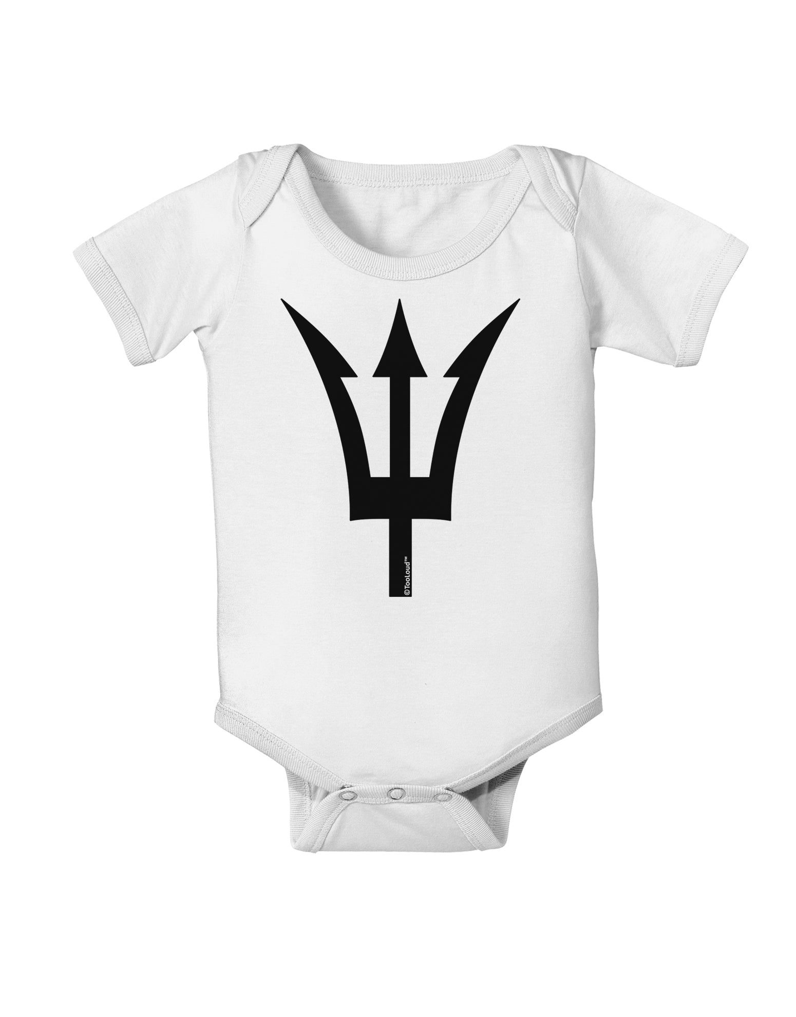Trident of Poseidon Baby Romper Bodysuit by TooLoud-Baby Romper-TooLoud-White-06-Months-Davson Sales