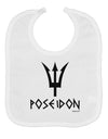 Trident of Poseidon with Text - Greek Mythology Baby Bib by TooLoud