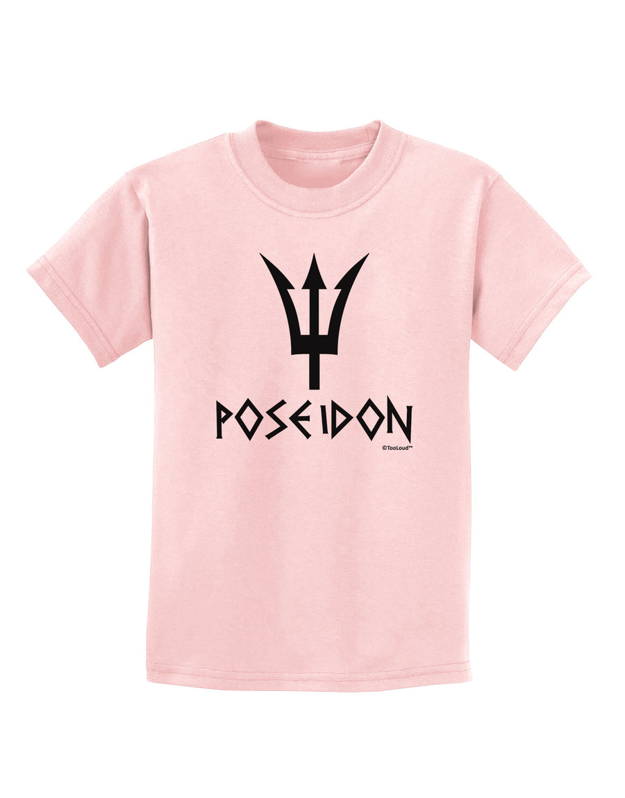 Trident of Poseidon with Text - Greek Mythology Childrens T-Shirt by TooLoud-Childrens T-Shirt-TooLoud-White-X-Small-Davson Sales