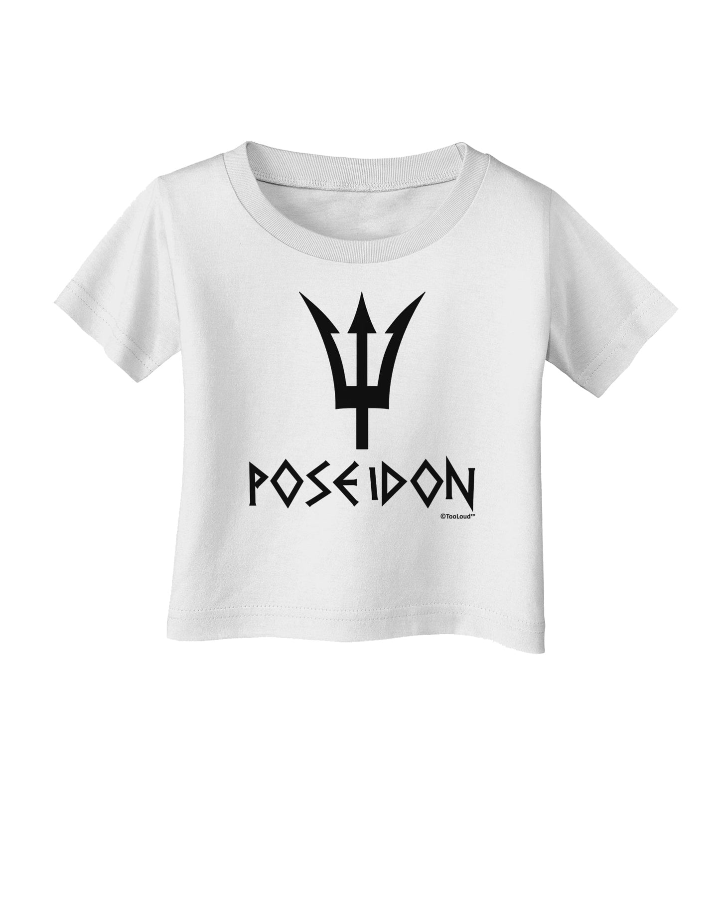 Trident of Poseidon with Text - Greek Mythology Infant T-Shirt by TooLoud-Infant T-Shirt-TooLoud-White-06-Months-Davson Sales