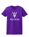 Trident of Poseidon with Text - Greek Mythology Womens Dark T-Shirt by TooLoud-Womens T-Shirt-TooLoud-Purple-X-Small-Davson Sales