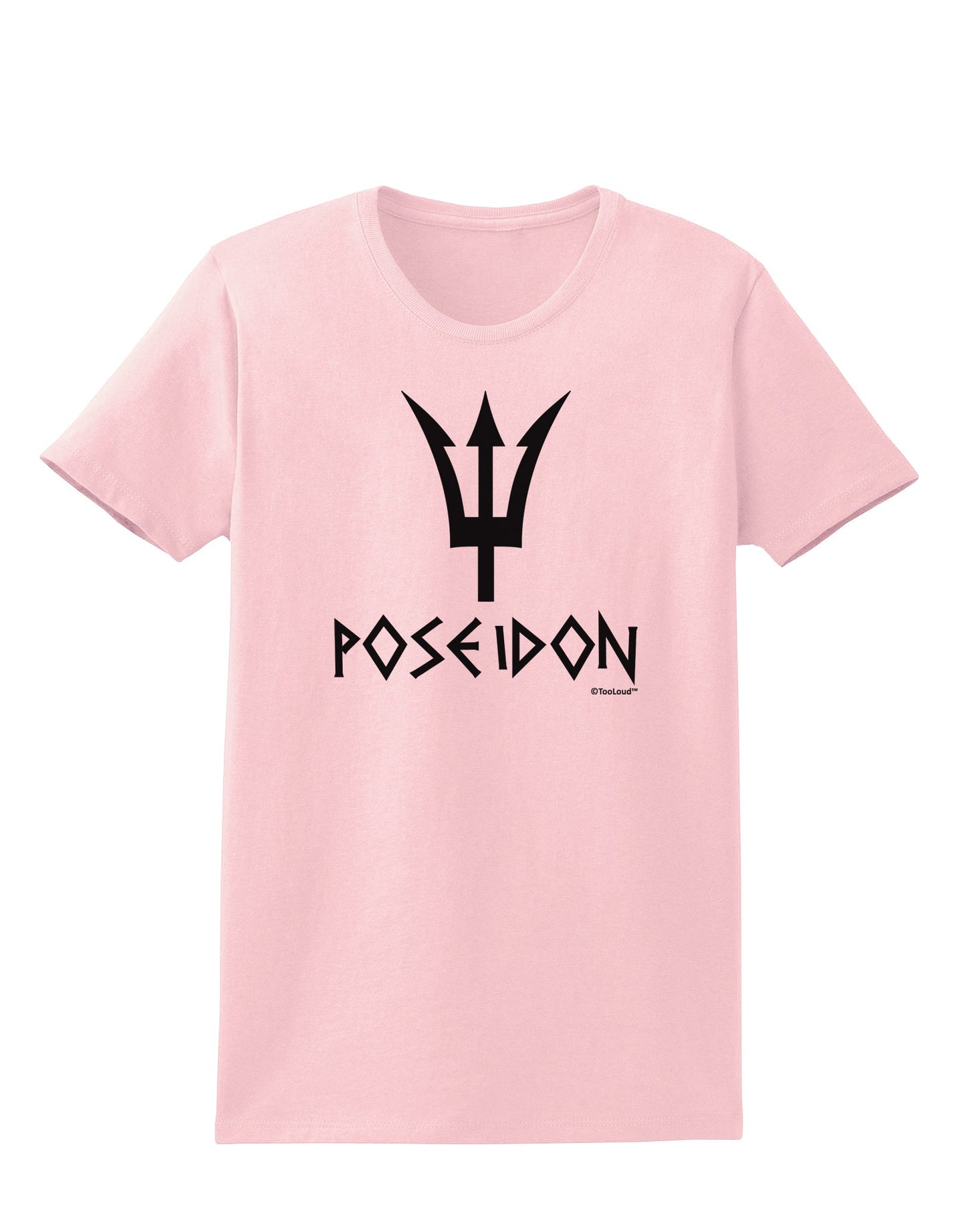 Trident of Poseidon with Text - Greek Mythology Womens T-Shirt by TooLoud-Womens T-Shirt-TooLoud-PalePink-X-Small-Davson Sales