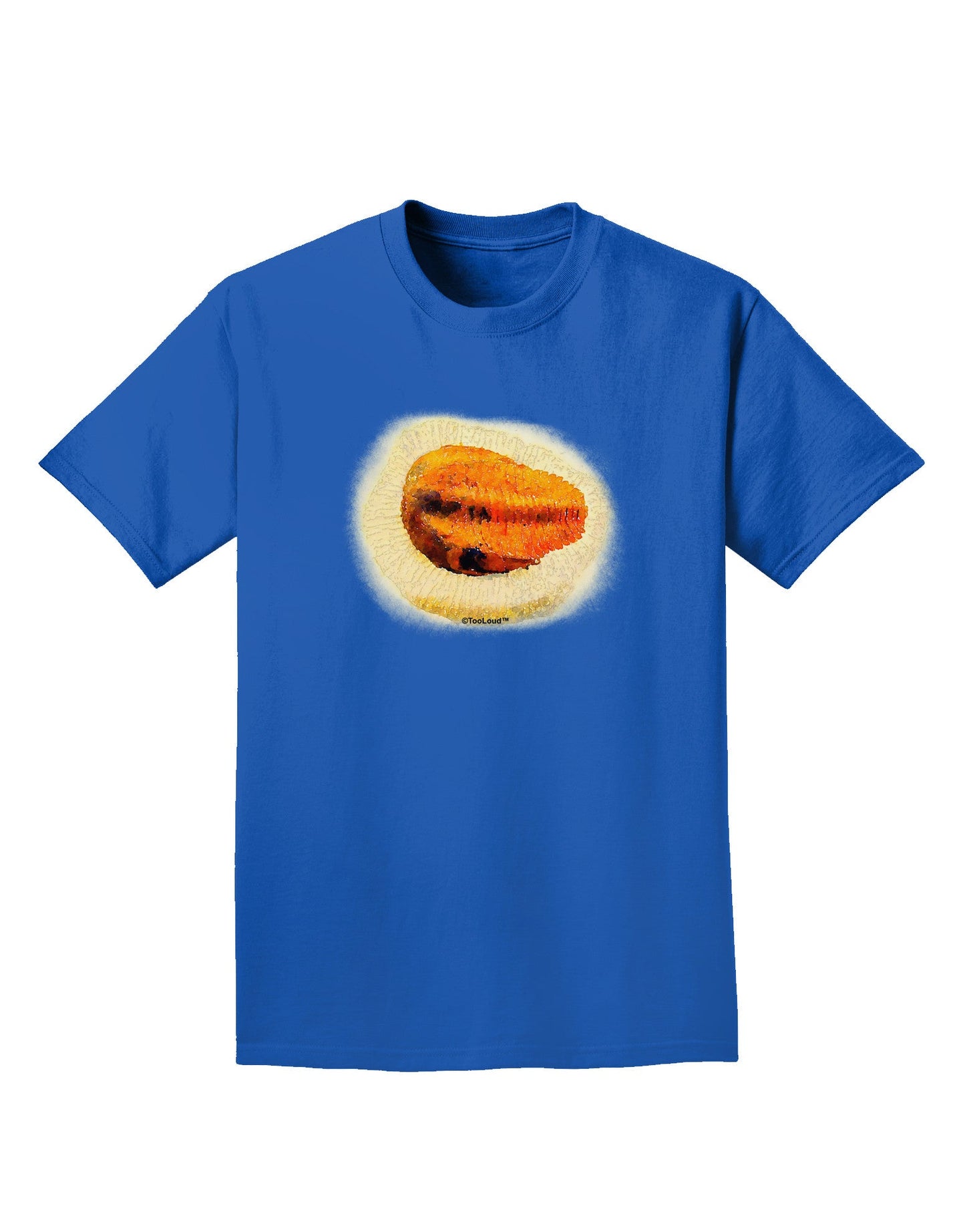Trilobite Fossil Watercolor Adult Dark T-Shirt-Mens T-Shirt-TooLoud-Royal-Blue-Small-Davson Sales