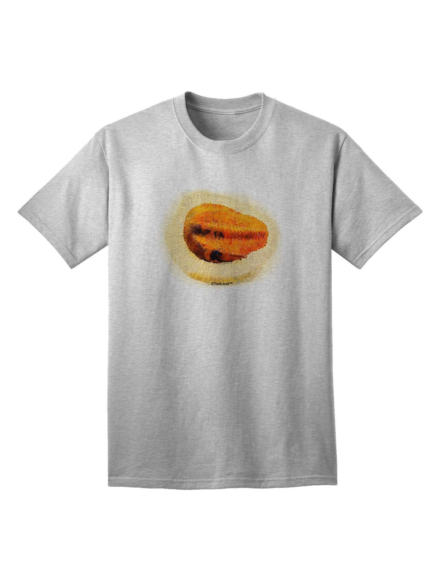 Trilobite Fossil Watercolor Adult T-Shirt-Mens T-Shirt-TooLoud-AshGray-Small-Davson Sales