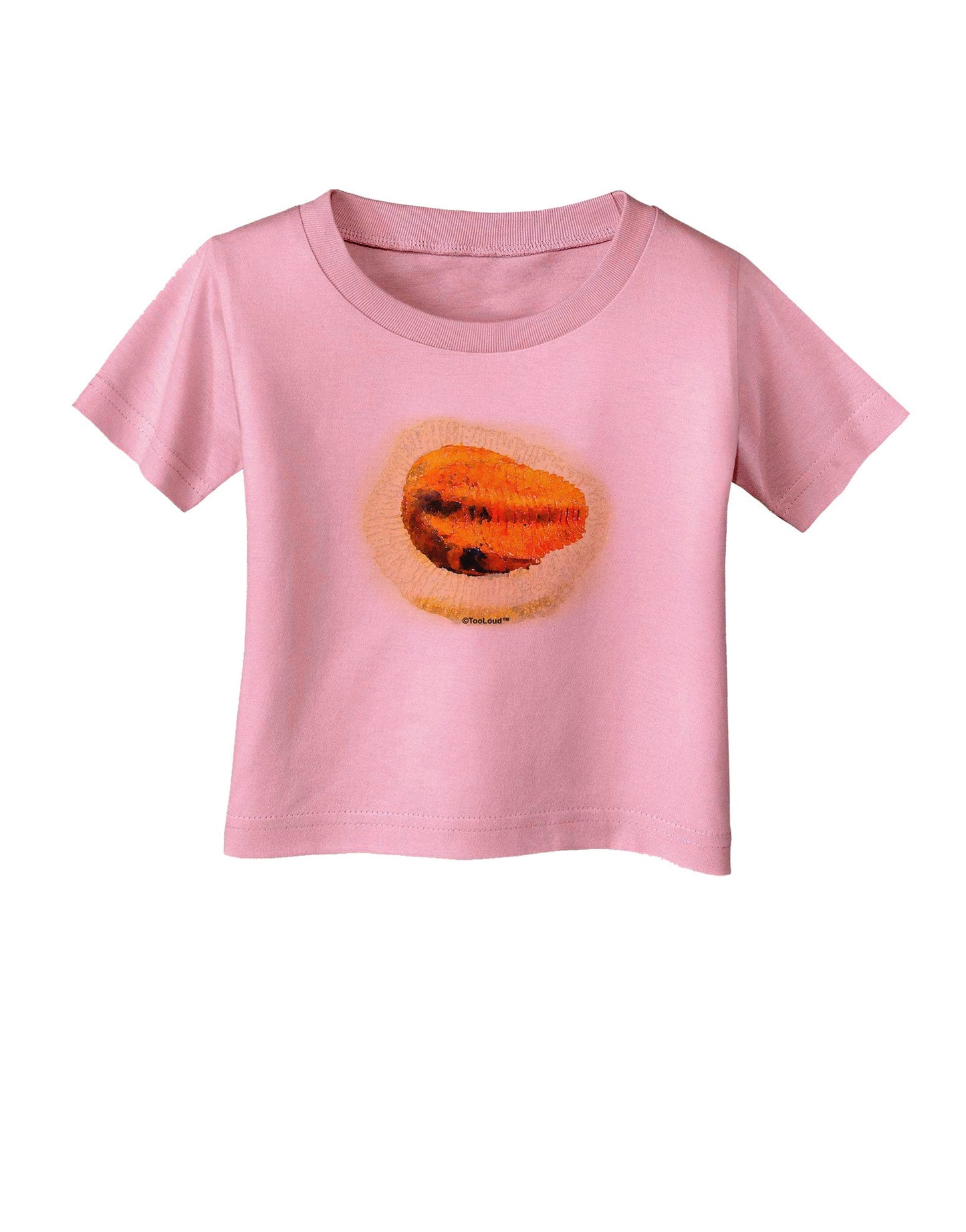Trilobite Fossil Watercolor Infant T-Shirt-Infant T-Shirt-TooLoud-Candy-Pink-06-Months-Davson Sales