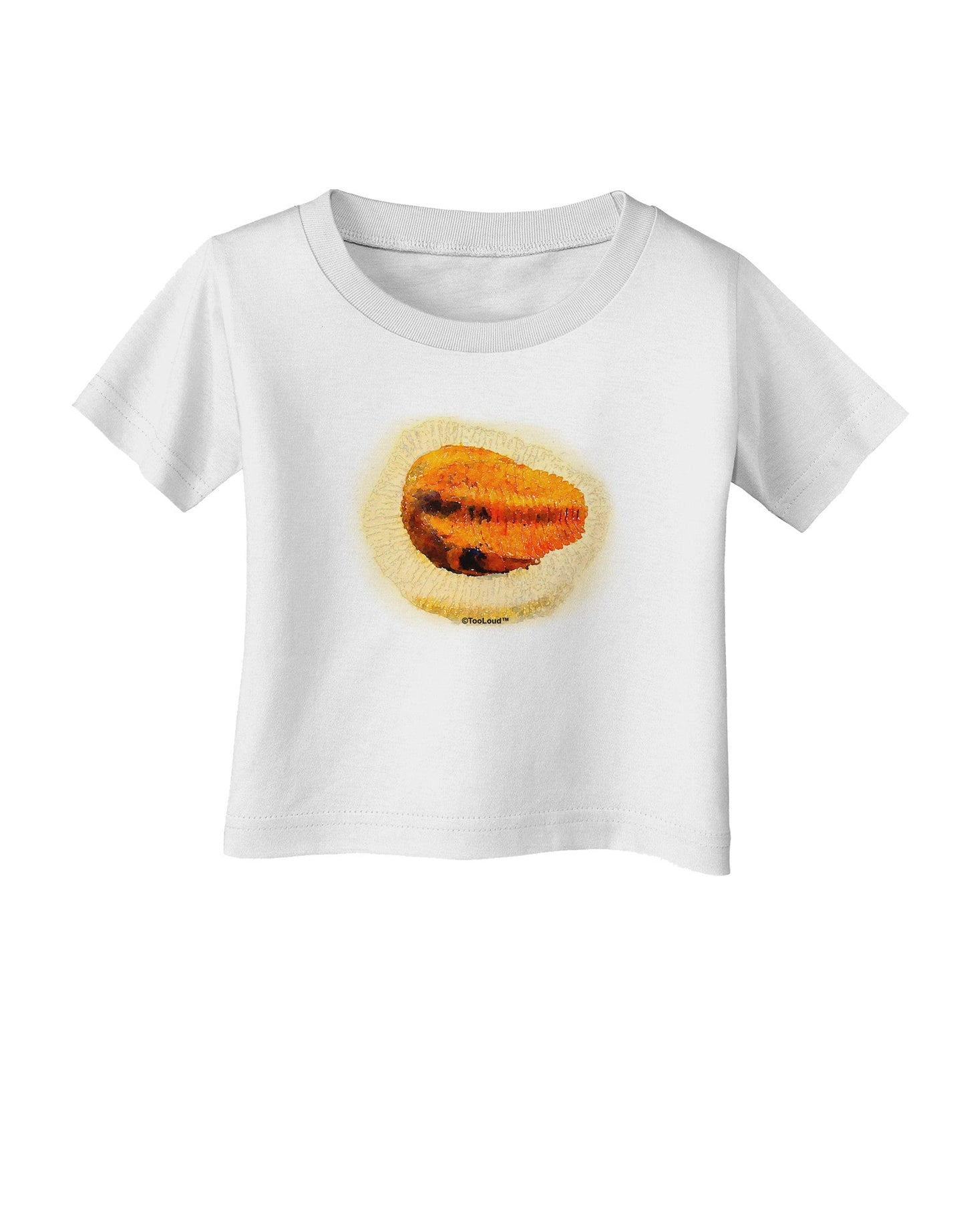 Trilobite Fossil Watercolor Infant T-Shirt-Infant T-Shirt-TooLoud-White-06-Months-Davson Sales