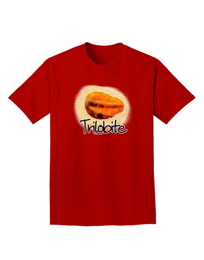 Trilobite Fossil Watercolor Text Adult Dark T-Shirt-Mens T-Shirt-TooLoud-Red-Small-Davson Sales