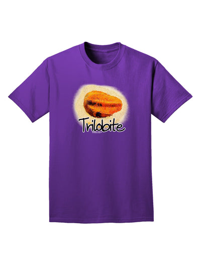 Trilobite Fossil Watercolor Text Adult Dark T-Shirt-Mens T-Shirt-TooLoud-Purple-Small-Davson Sales