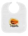 Trilobite Fossil Watercolor Text Baby Bib