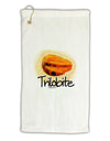 Trilobite Fossil Watercolor Text Micro Terry Gromet Golf Towel 11&#x22;x19-Golf Towel-TooLoud-White-Davson Sales