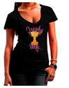 Trophy Wife Design Juniors V-Neck Dark T-Shirt by TooLoud-Womens V-Neck T-Shirts-TooLoud-Black-Juniors Fitted Small-Davson Sales