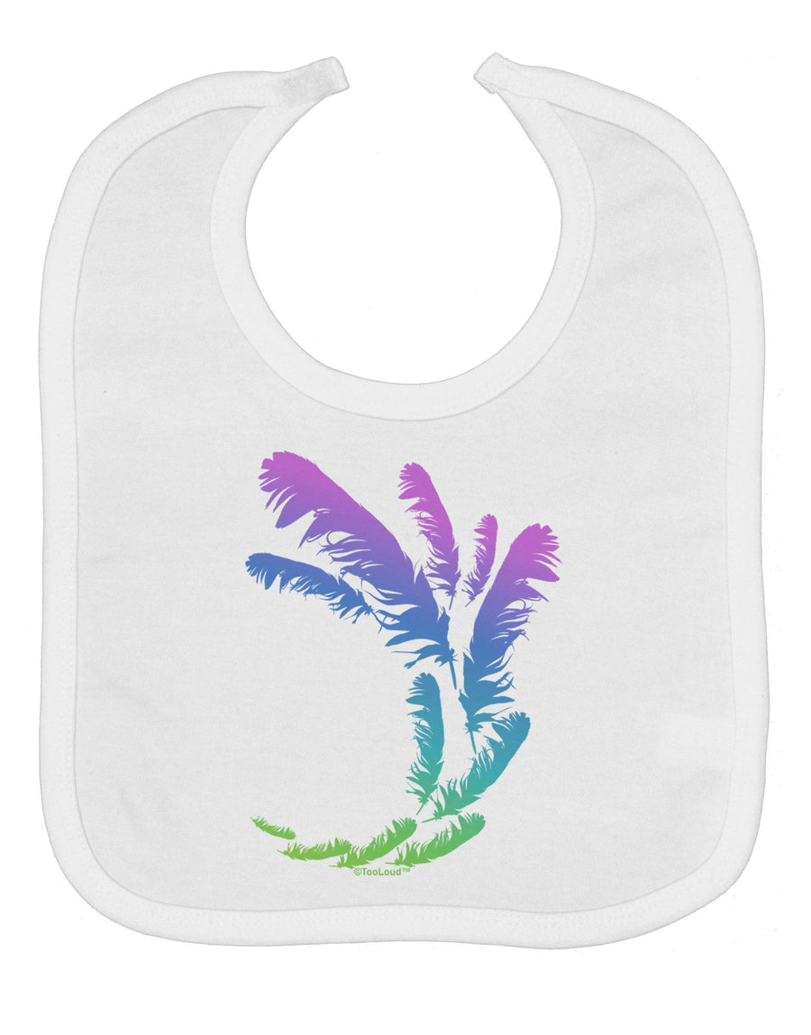 Tropical Feathers Baby Bib