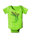 Tropical Feathers Baby Romper Bodysuit-Baby Romper-TooLoud-Lime-06-Months-Davson Sales