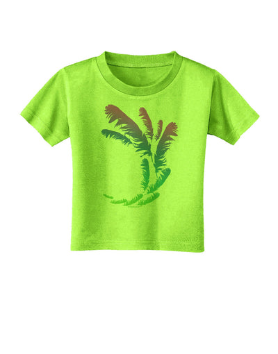 Tropical Feathers Toddler T-Shirt-Toddler T-Shirt-TooLoud-Lime-Green-2T-Davson Sales