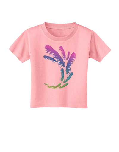 Tropical Feathers Toddler T-Shirt-Toddler T-Shirt-TooLoud-Candy-Pink-2T-Davson Sales