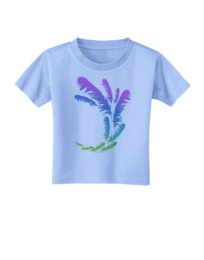 Tropical Feathers Toddler T-Shirt-Toddler T-Shirt-TooLoud-Aquatic-Blue-2T-Davson Sales