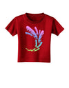 Tropical Feathers Toddler T-Shirt Dark-Toddler T-Shirt-TooLoud-Red-2T-Davson Sales