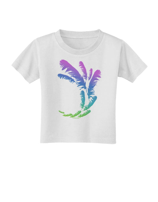 Tropical Feathers Toddler T-Shirt-Toddler T-Shirt-TooLoud-White-2T-Davson Sales