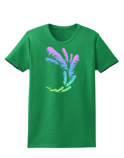 Tropical Feathers Womens Dark T-Shirt-TooLoud-Kelly-Green-X-Small-Davson Sales