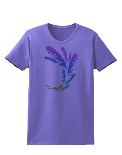 Tropical Feathers Womens T-Shirt-Womens T-Shirt-TooLoud-Violet-X-Small-Davson Sales