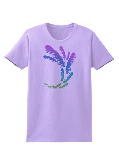 Tropical Feathers Womens T-Shirt-Womens T-Shirt-TooLoud-Lavender-X-Small-Davson Sales