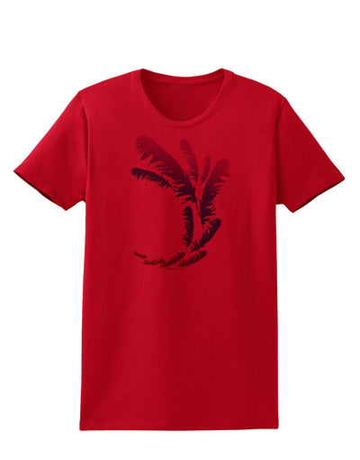 Tropical Feathers Womens T-Shirt-Womens T-Shirt-TooLoud-Red-X-Small-Davson Sales