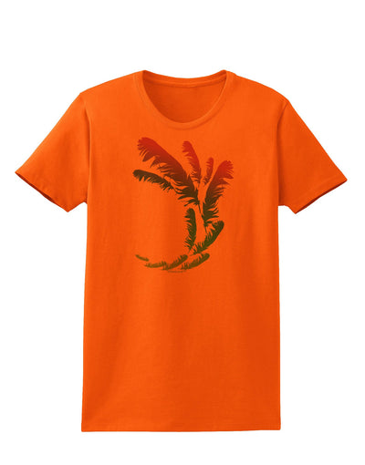 Tropical Feathers Womens T-Shirt-Womens T-Shirt-TooLoud-Orange-X-Small-Davson Sales